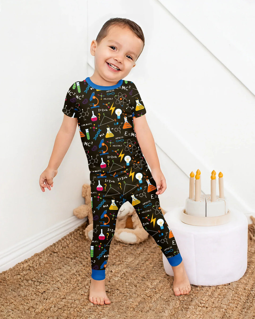 Zweiteiliges, kurzärmliges Pyjama-Set mit Marienkäfern