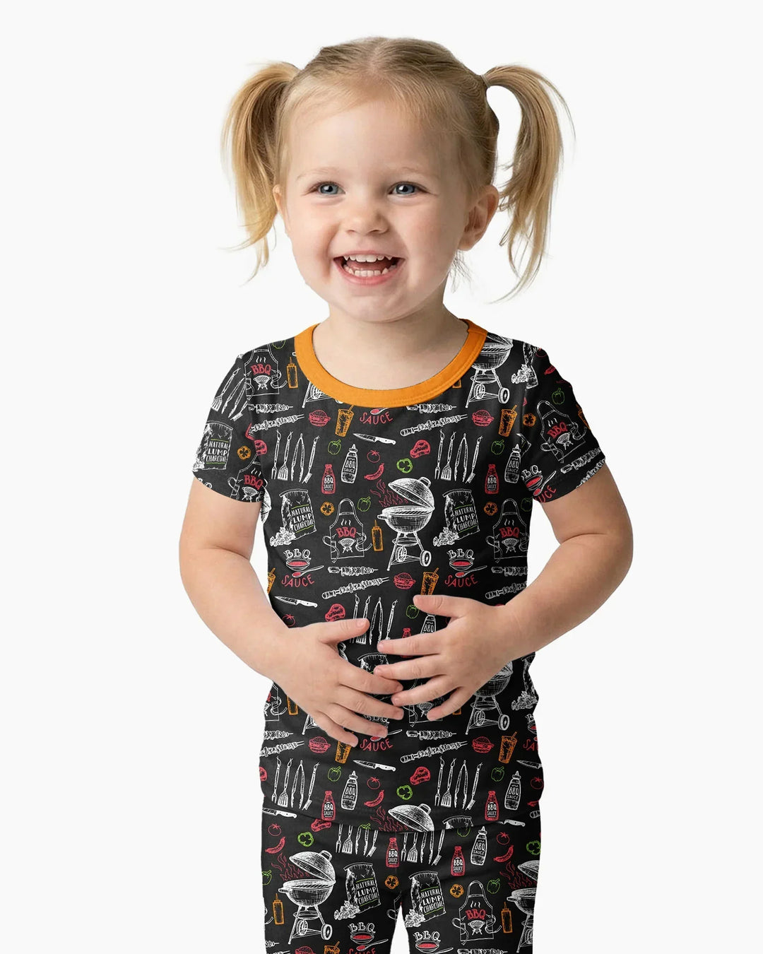 Zweiteiliges, kurzärmliges Pyjama-Set mit Marienkäfern