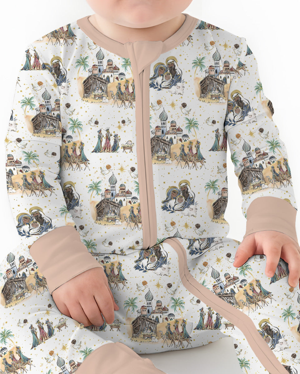 Gerippte Babykleidung mit individuellem Foto - Weich &amp; Skizzenhaft