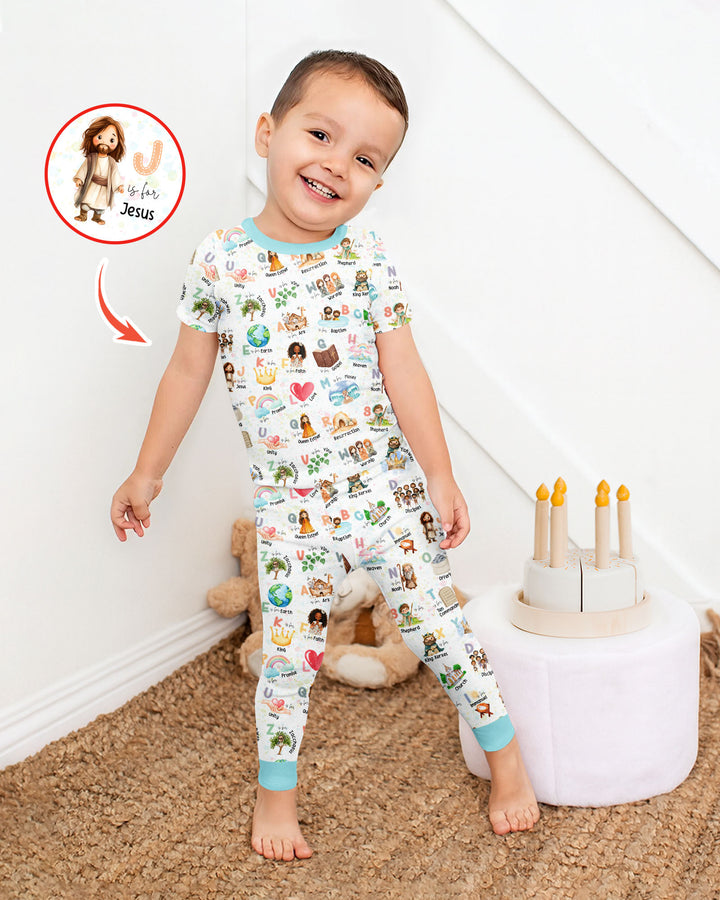 Zweiteiliges, kurzärmliges Pyjama-Set mit Marienkäfern