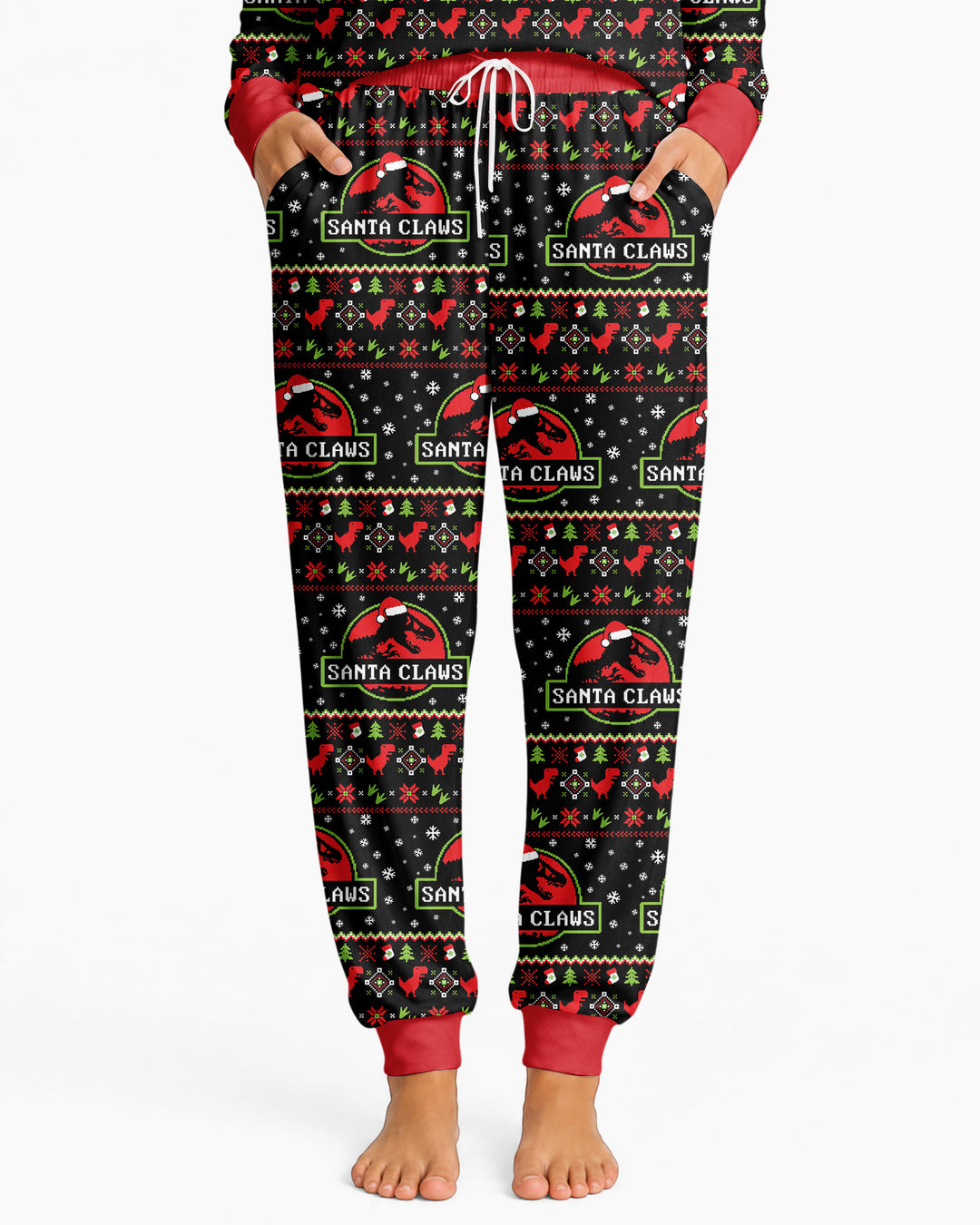 Santa Claws Christmas Bamboo Women Pajama Set