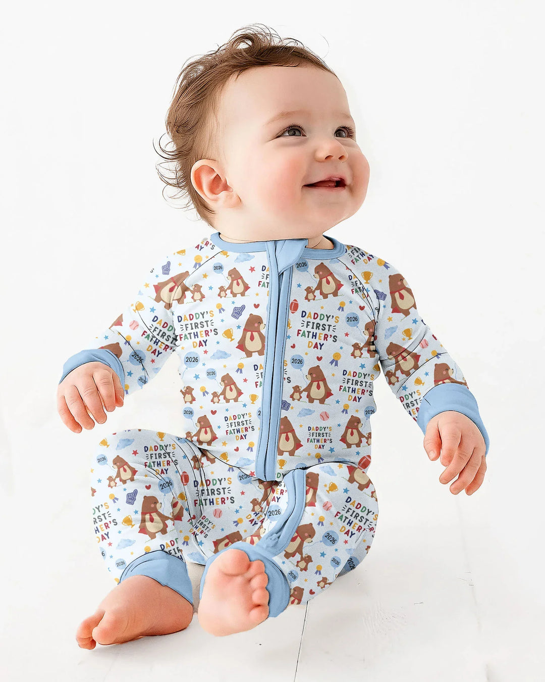 Gerippte Babykleidung mit individuellem Foto - Weich &amp; Skizzenhaft