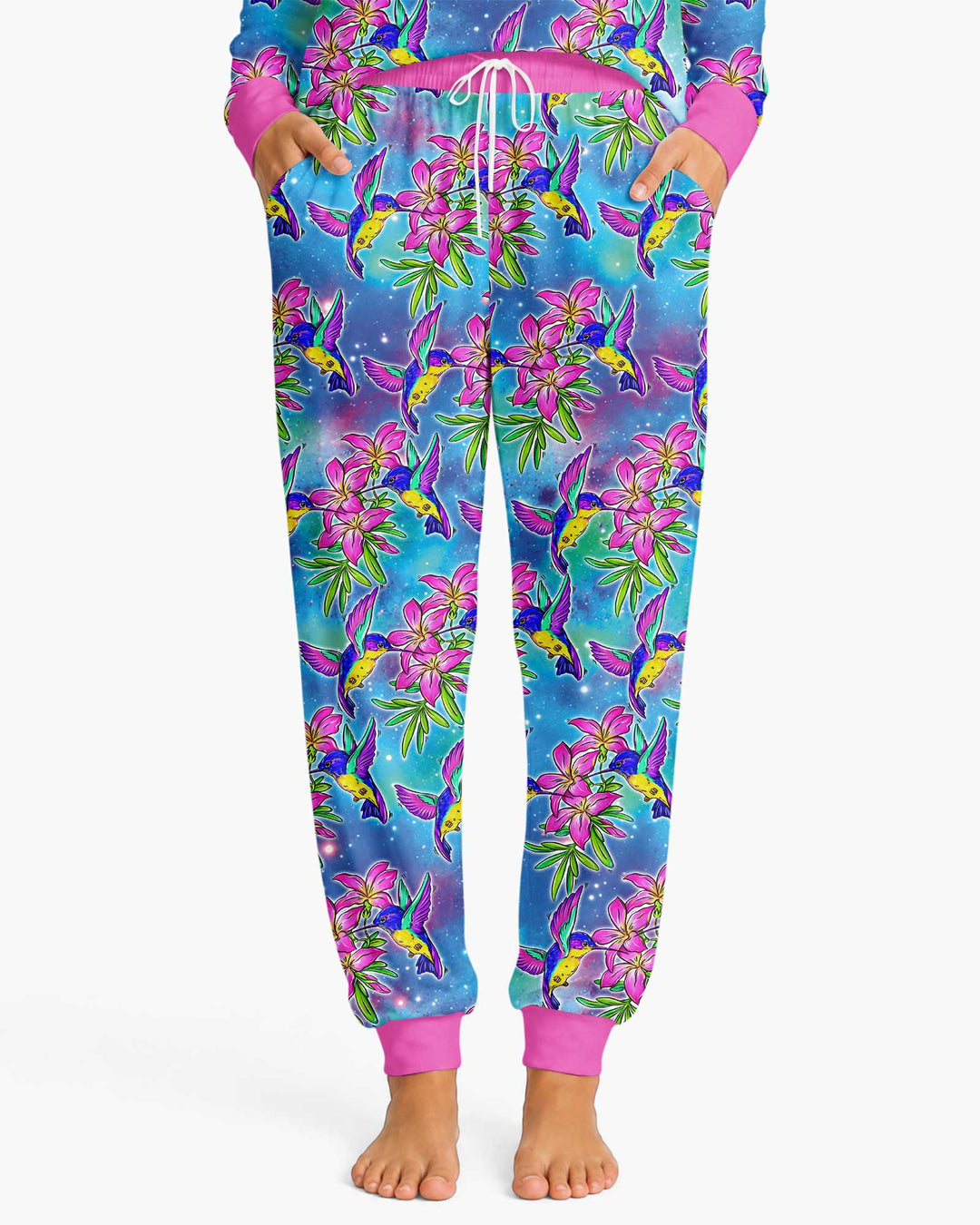 Floral Hummingbird Bamboo Women Pajama Set