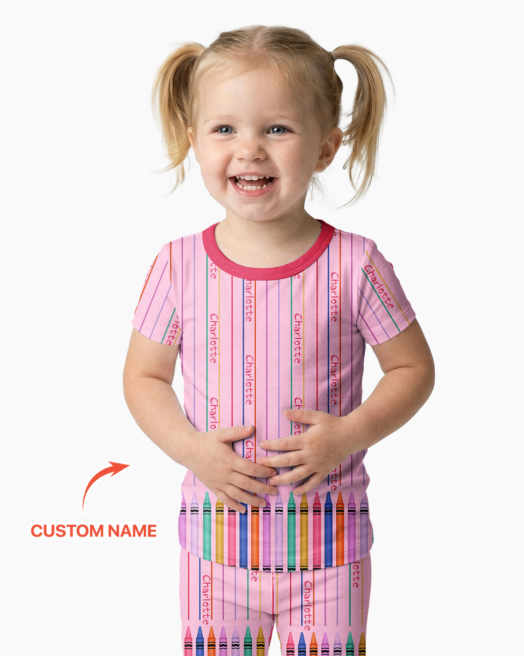 Zweiteiliges, kurzärmliges Pyjama-Set mit Marienkäfern