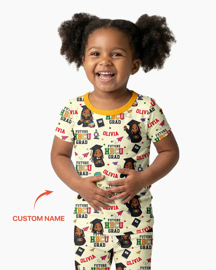 Zweiteiliges, kurzärmliges Pyjama-Set mit Marienkäfern