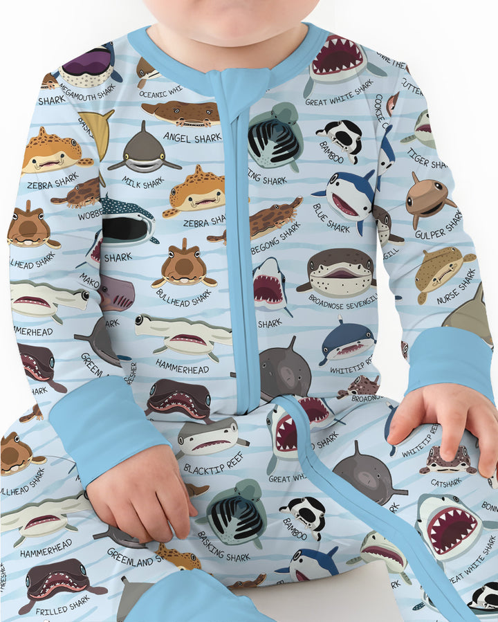 Shark Faces Bamboo Convertible Zippy