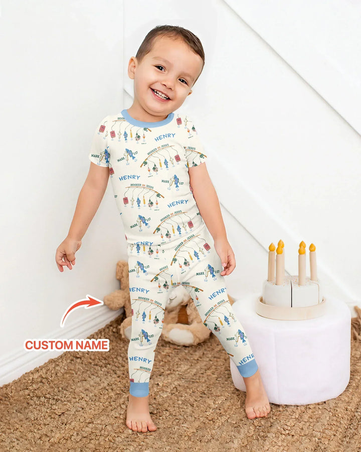 Zweiteiliges, kurzärmliges Pyjama-Set mit Marienkäfern