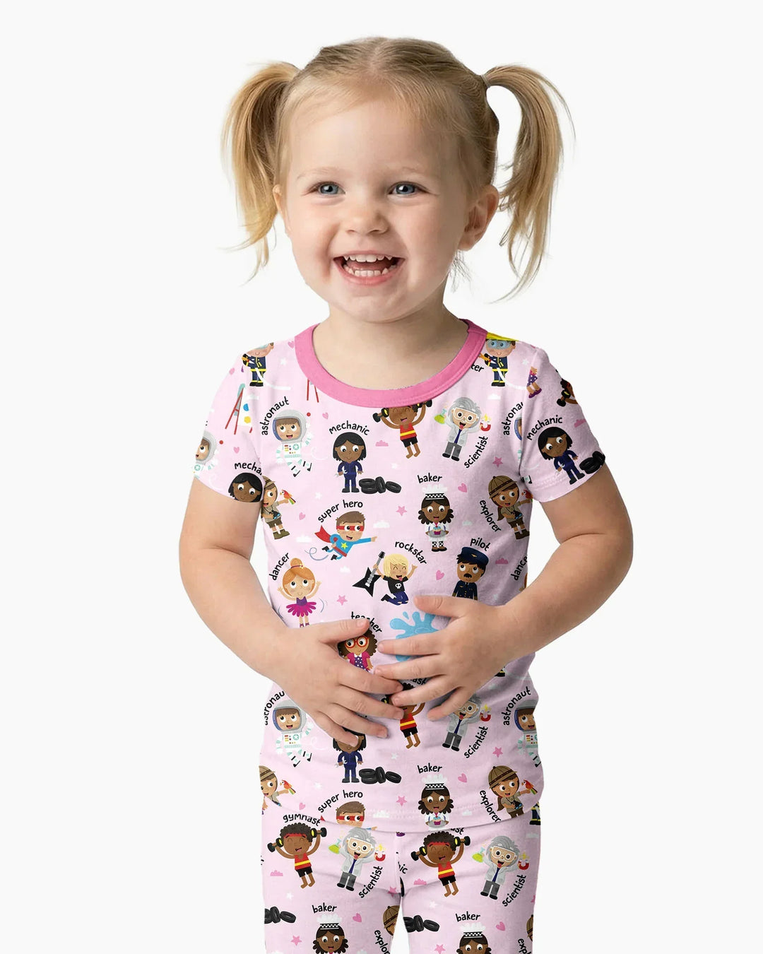 Zweiteiliges, kurzärmliges Pyjama-Set mit Marienkäfern