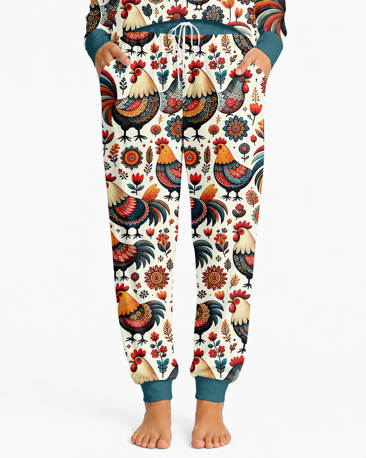 Country Chickens Bamboo Women Pajama Set