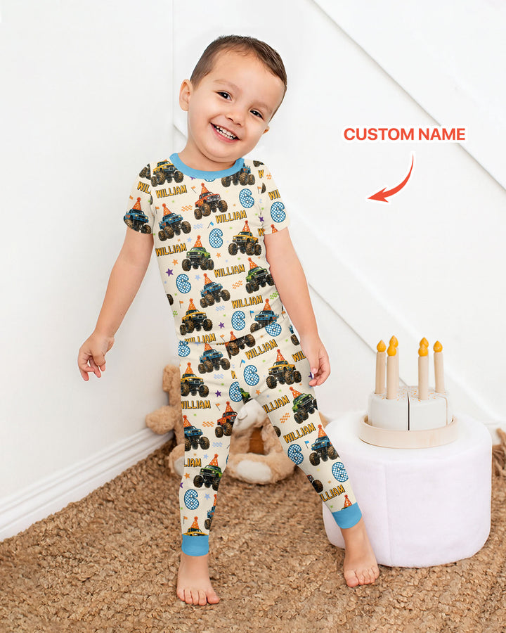 Zweiteiliges, kurzärmliges Pyjama-Set mit Marienkäfern