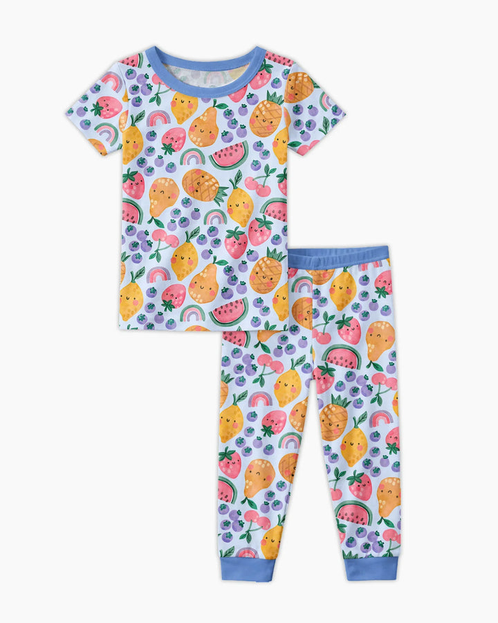 Zweiteiliges, kurzärmliges Pyjama-Set mit Marienkäfern