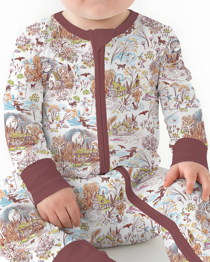 Whimsical Halloween Village Bamboo Convertible Zippy