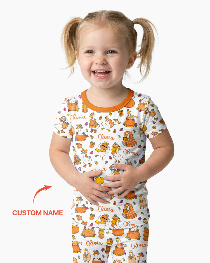 Zweiteiliges, kurzärmliges Pyjama-Set mit Marienkäfern
