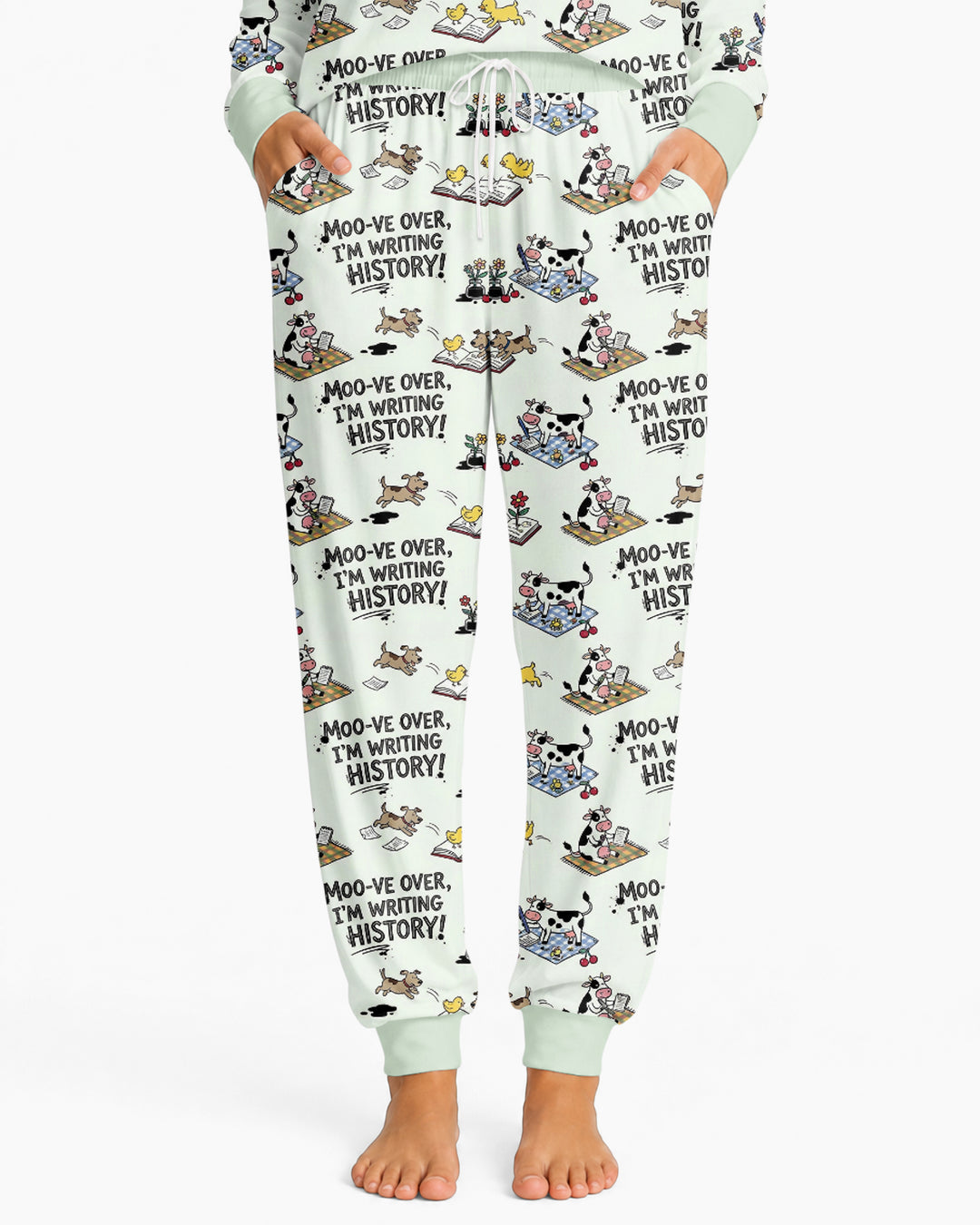 Writing Moo History Bamboo Women Pajama Set