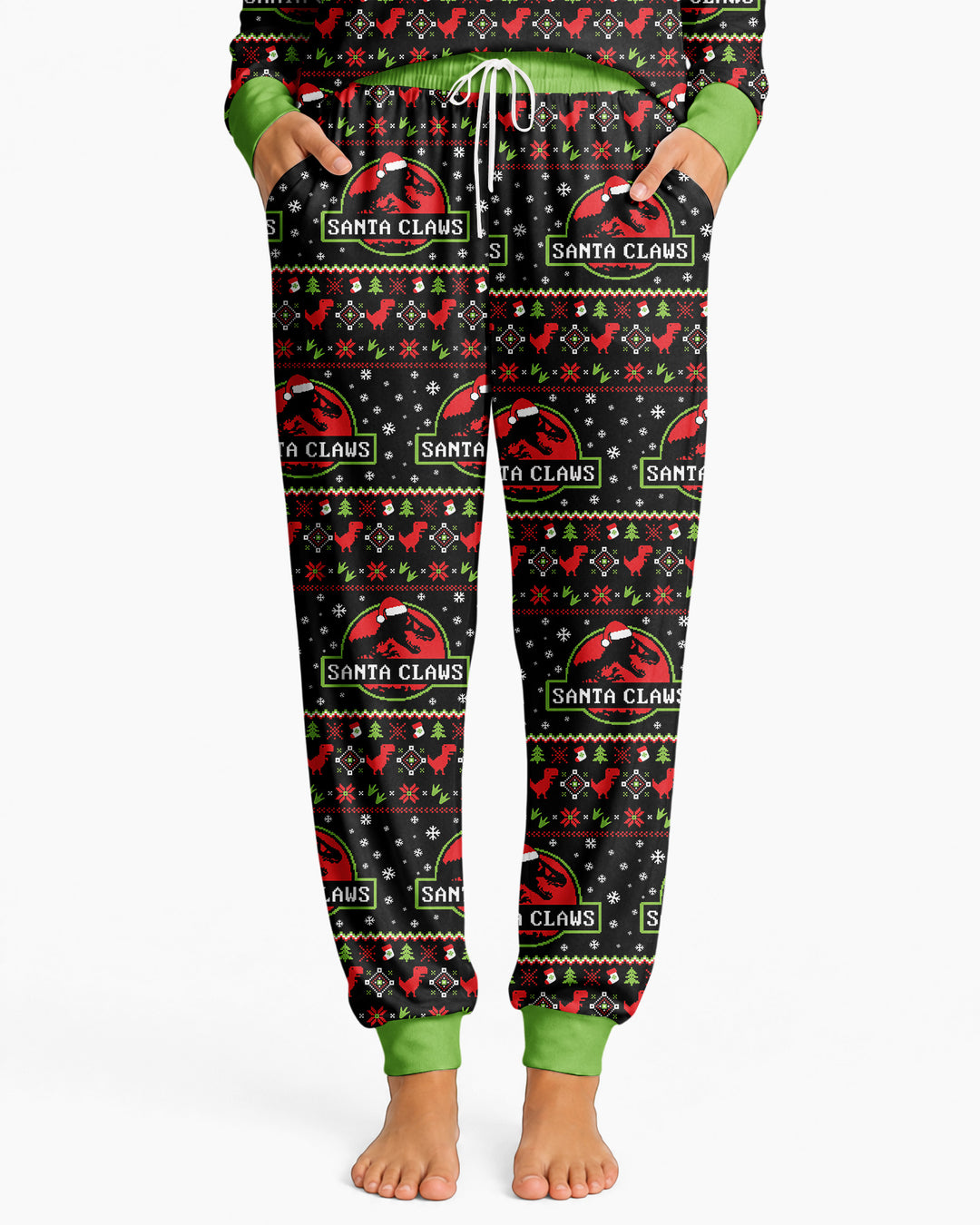 Santa Claws Christmas Bamboo Women Pajama Set