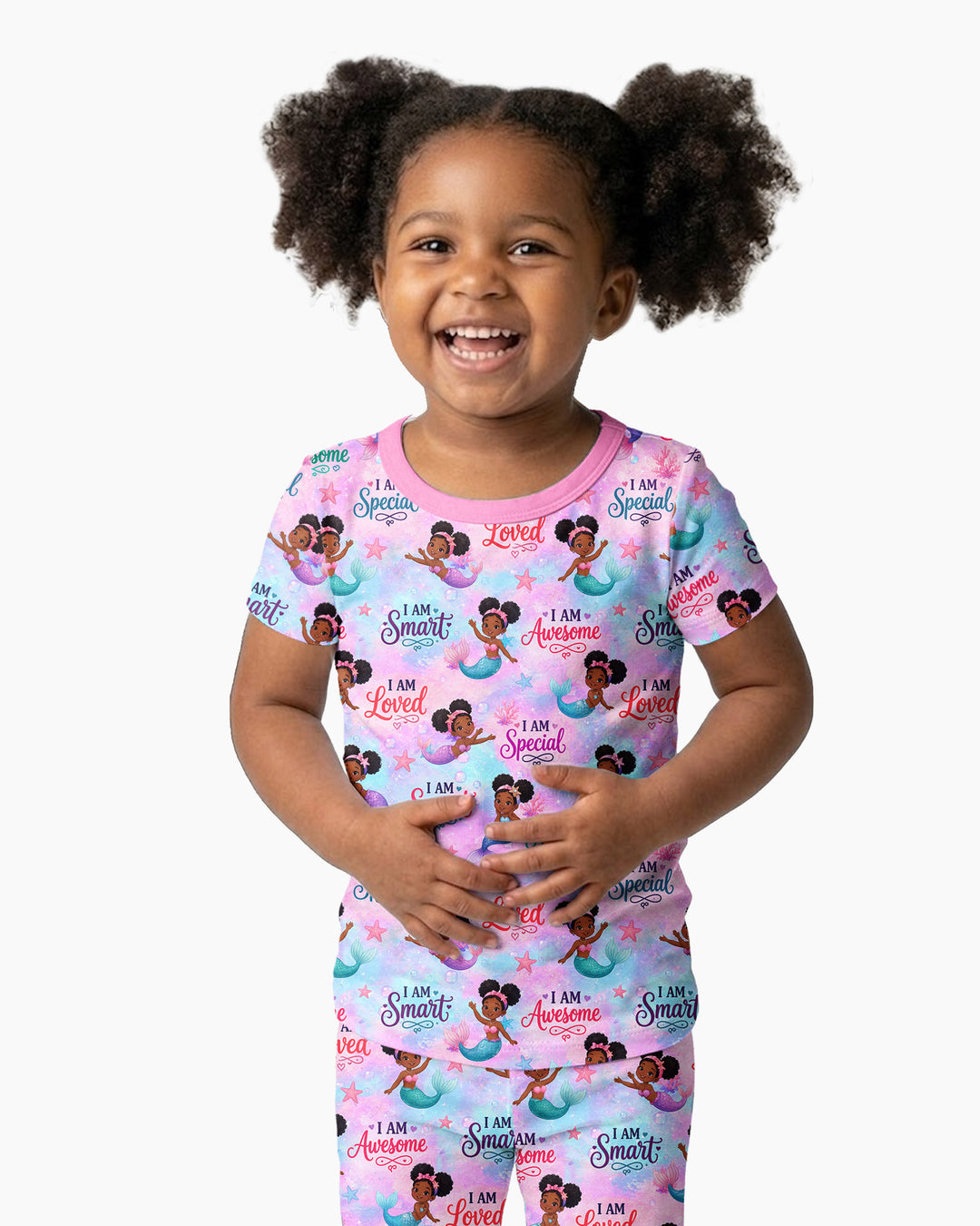 Zweiteiliges, kurzärmliges Pyjama-Set mit Marienkäfern