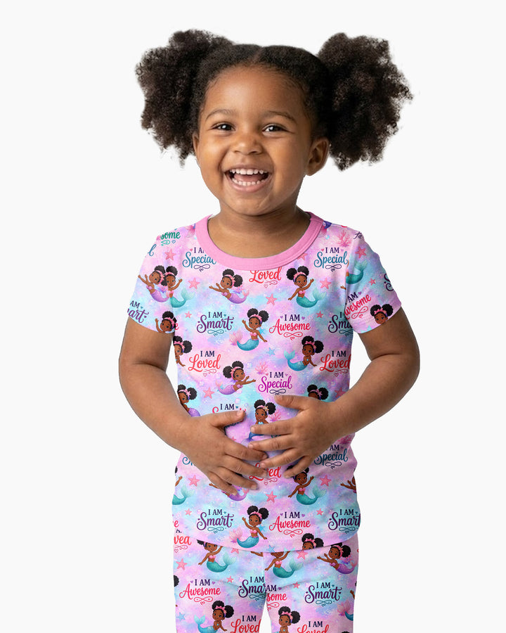 Zweiteiliges, kurzärmliges Pyjama-Set mit Marienkäfern