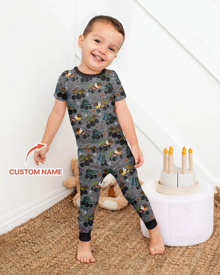 Zweiteiliges, kurzärmliges Pyjama-Set mit Marienkäfern