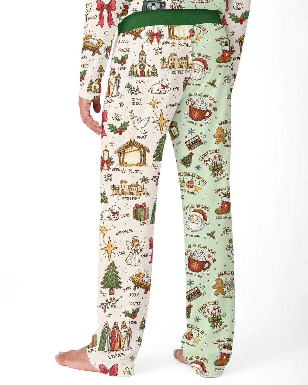 Jesus Is The Reason For The Season Family Matching Bamboo Men's Pajama Set