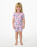 Template Zweiteiliges Pyjama-Set mit kurzen Ärmeln und Shorts