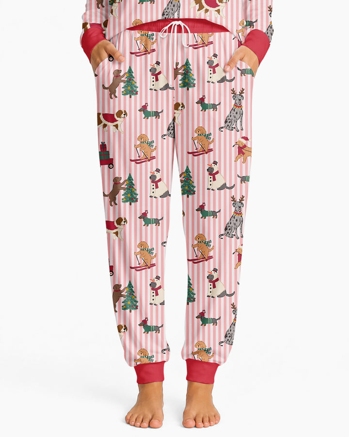 Christmas Pups & Holiday Adventures Bamboo Women Pajama Set