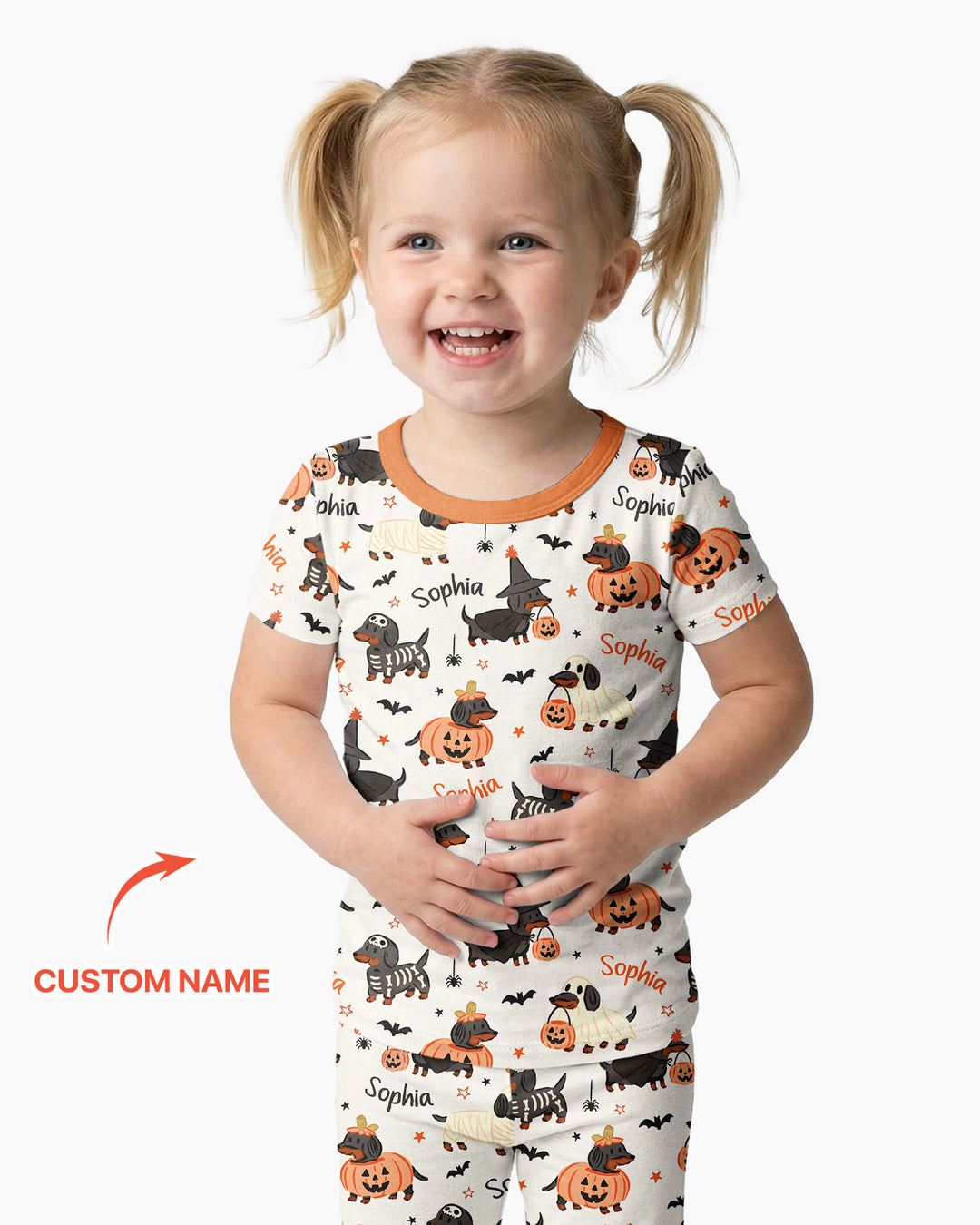 Zweiteiliges, kurzärmliges Pyjama-Set mit Marienkäfern