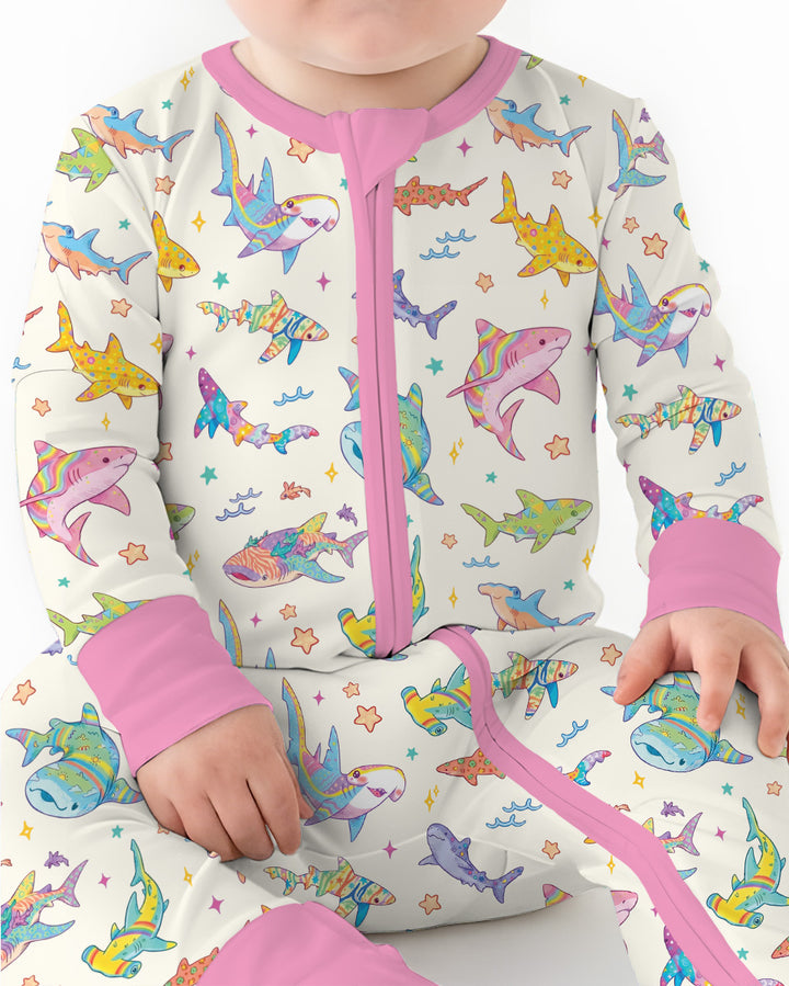 Tropical Sharks Bamboo Convertible Zippy