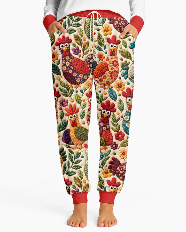 Funny Chicken Bamboo Women Pajama Set