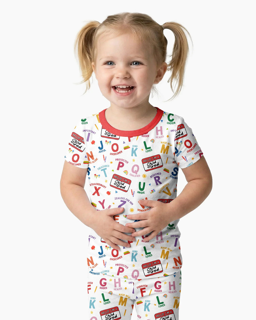 Zweiteiliges, kurzärmliges Pyjama-Set mit Marienkäfern
