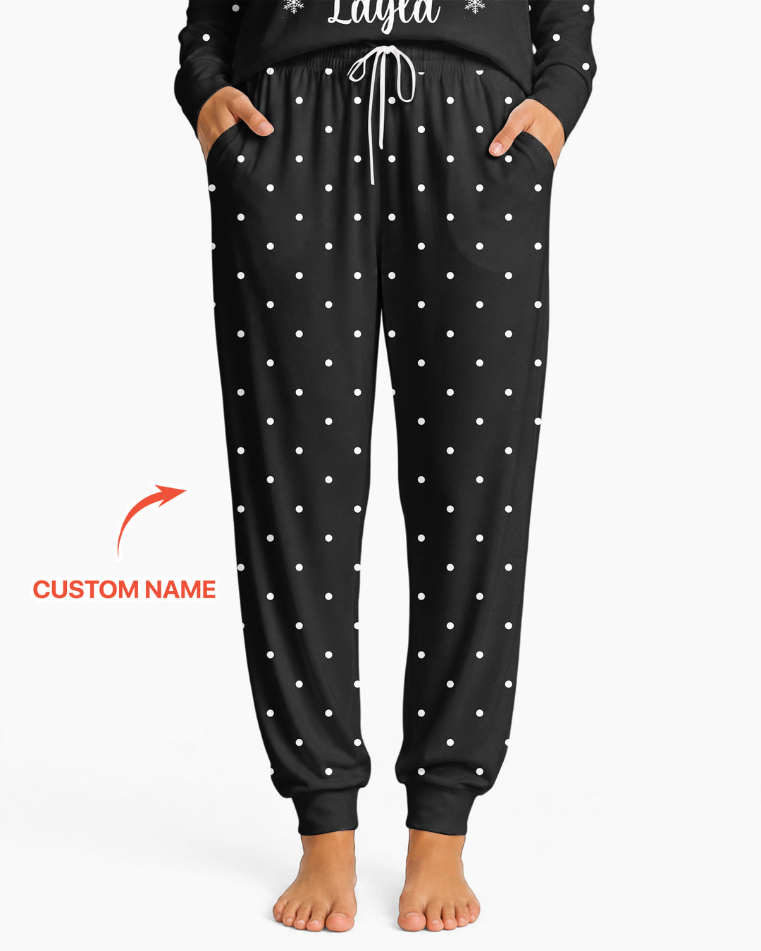 Custom Name Vintage Believe Santa Bamboo Women Pajama Set