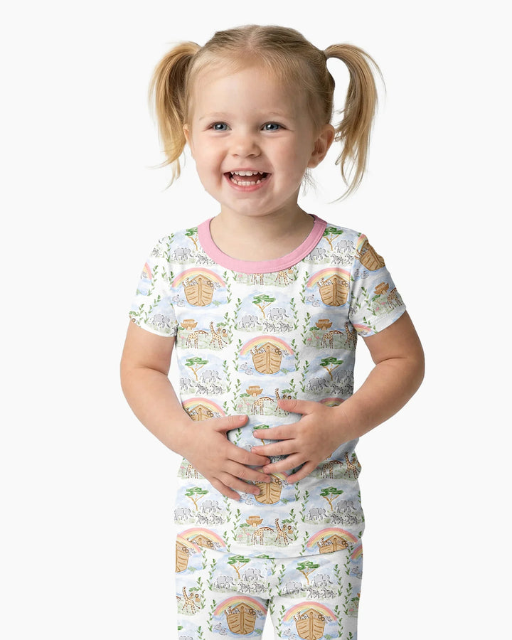 Zweiteiliges, kurzärmliges Pyjama-Set mit Marienkäfern