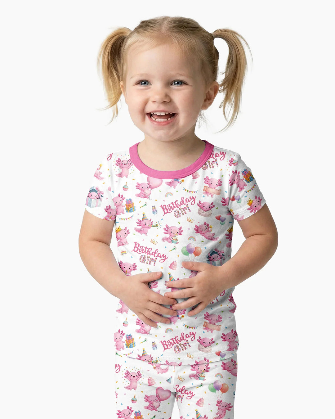 Zweiteiliges, kurzärmliges Pyjama-Set mit Marienkäfern