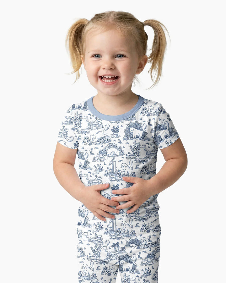 Zweiteiliges, kurzärmliges Pyjama-Set mit Marienkäfern