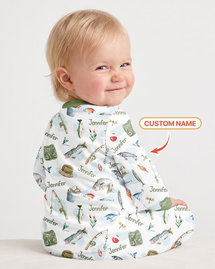 Is It Too Soon To Ask For A Fishing Pole Bamboo Two Piece Long Sleeve Pajama Set