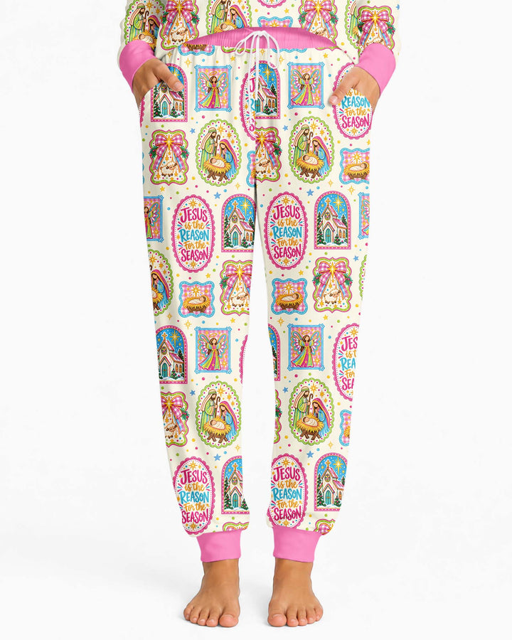 Nativity Jesus Is The Reason Bamboo Women Pajama Set