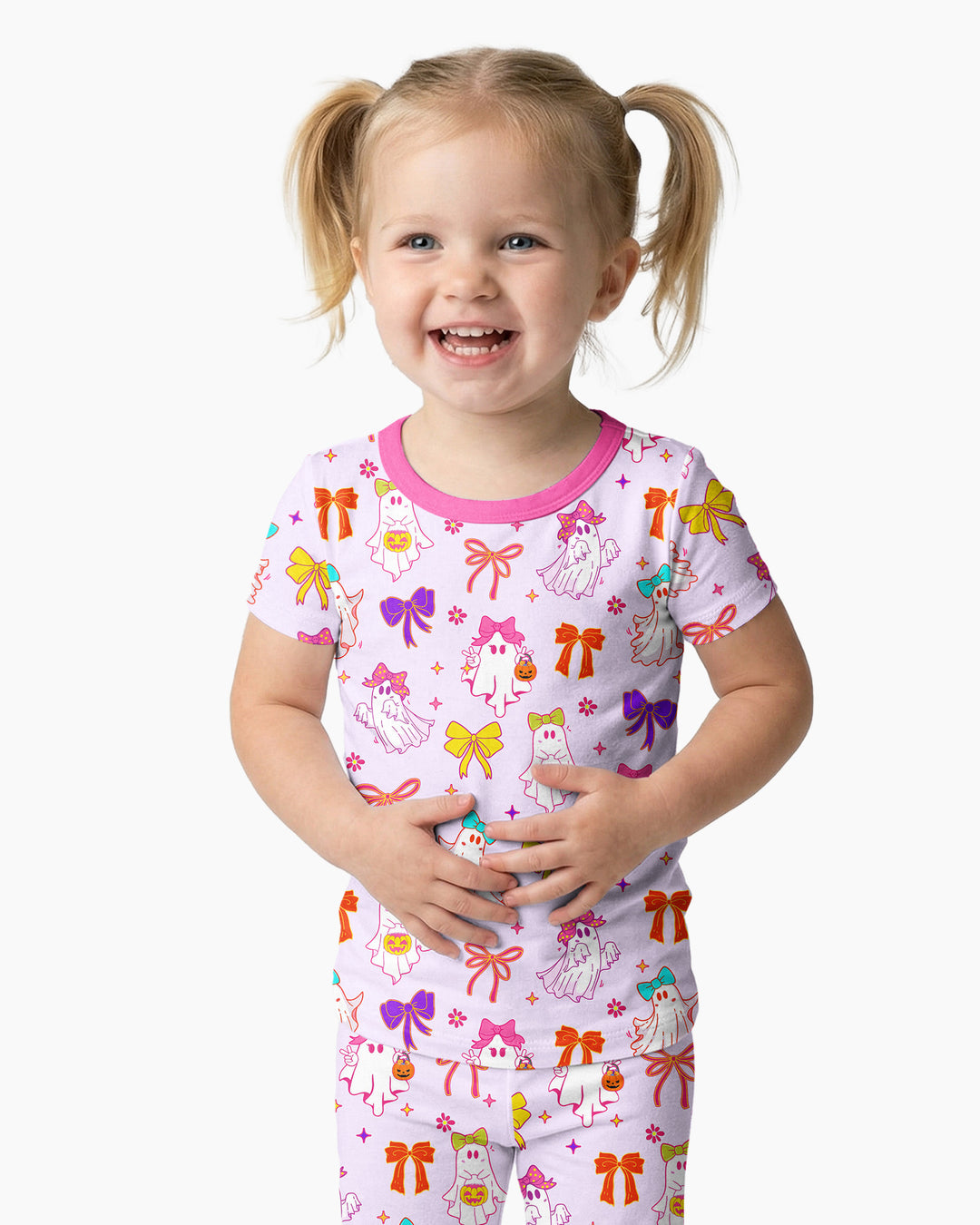 Zweiteiliges, kurzärmliges Pyjama-Set mit Marienkäfern