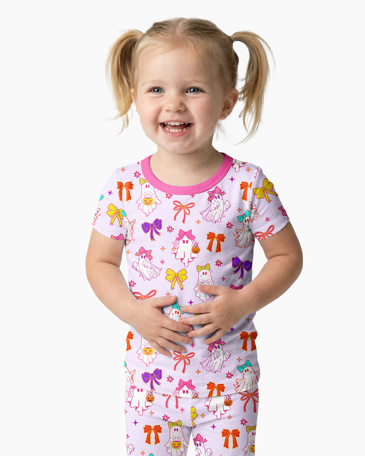 Zweiteiliges, kurzärmliges Pyjama-Set mit Marienkäfern
