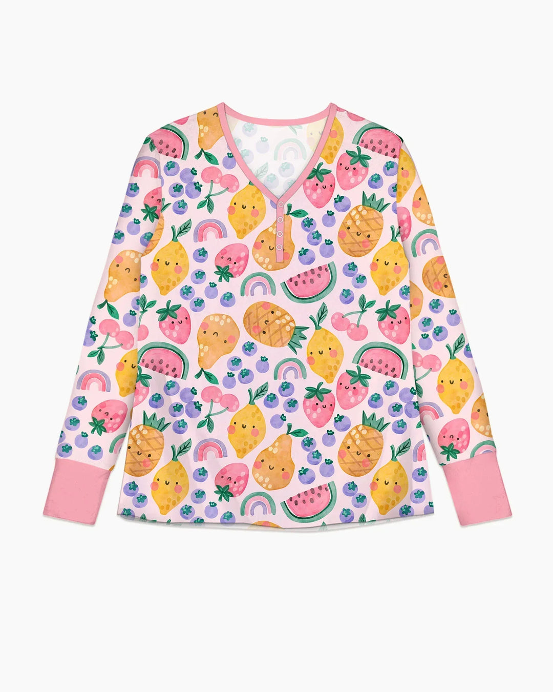 Fruitie Cuties Familien-Pyjama-Set aus Bambus für Damen