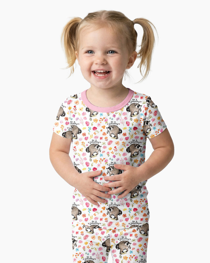 Be A Jimothy Family Matching Bamboo Two Piece Short Sleeve Pajama Set