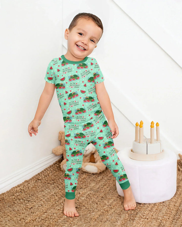 Zweiteiliges, kurzärmliges Pyjama-Set mit Marienkäfern