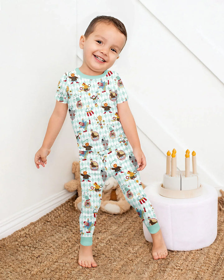 Zweiteiliges, kurzärmliges Pyjama-Set mit Marienkäfern