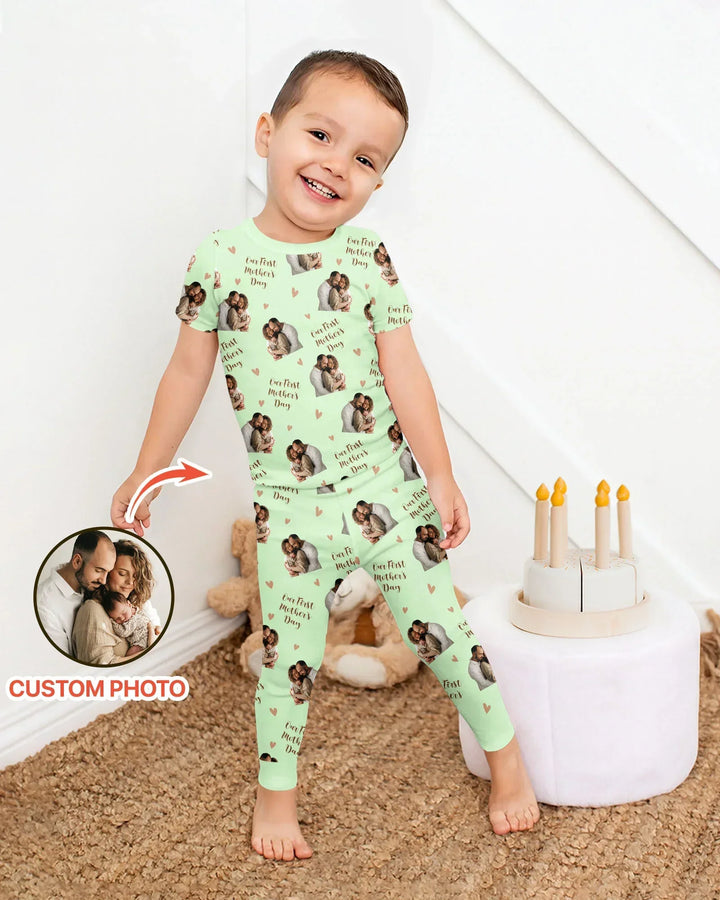 Zweiteiliges, kurzärmliges Pyjama-Set mit Marienkäfern