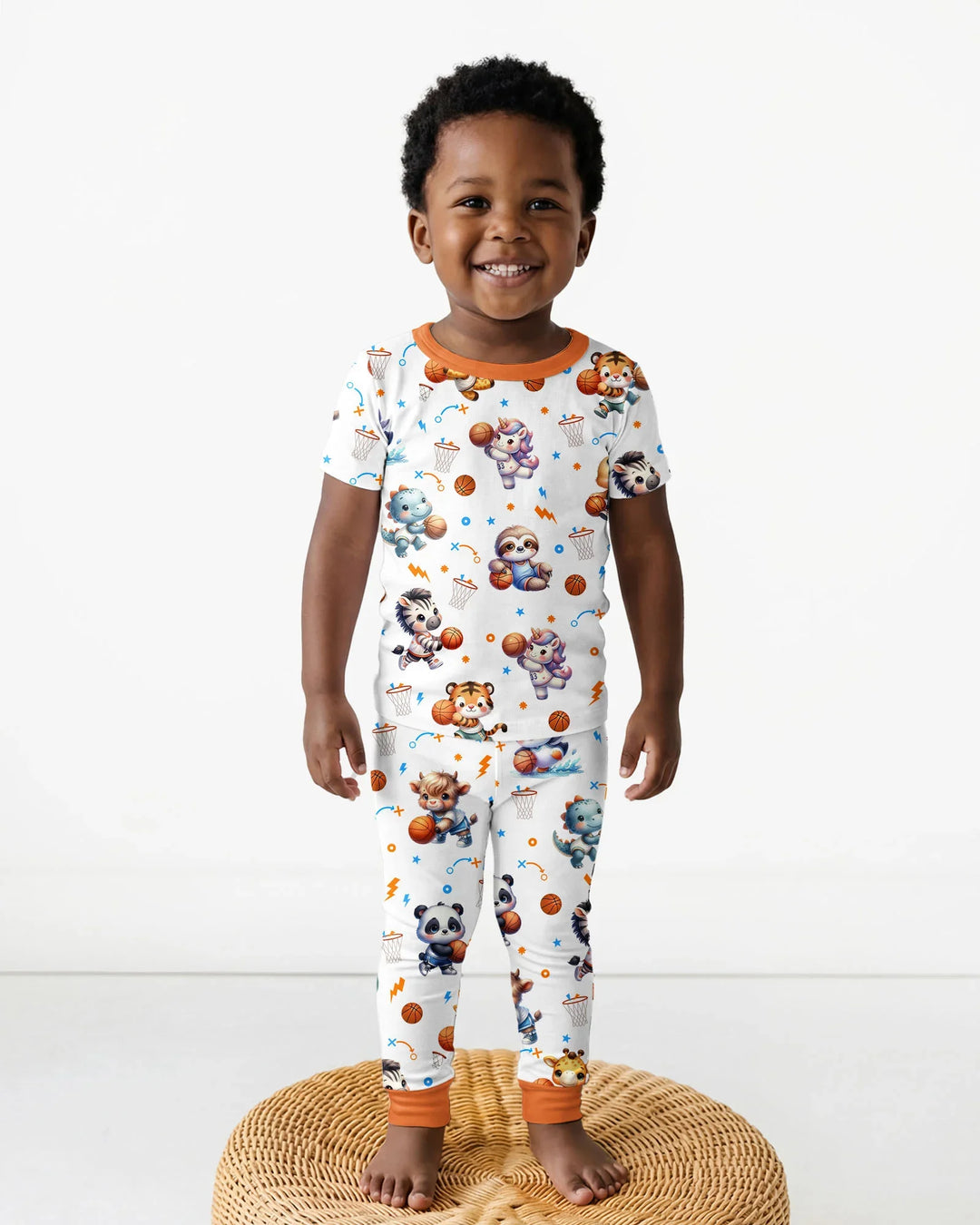 Zweiteiliges, kurzärmliges Pyjama-Set mit Marienkäfern
