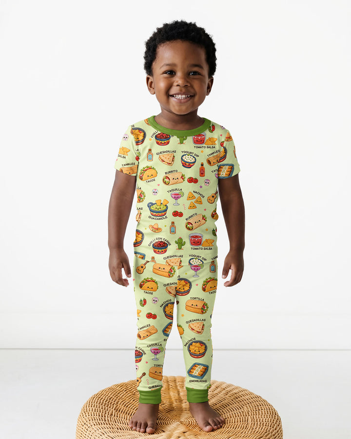 Zweiteiliges, kurzärmliges Pyjama-Set mit Marienkäfern