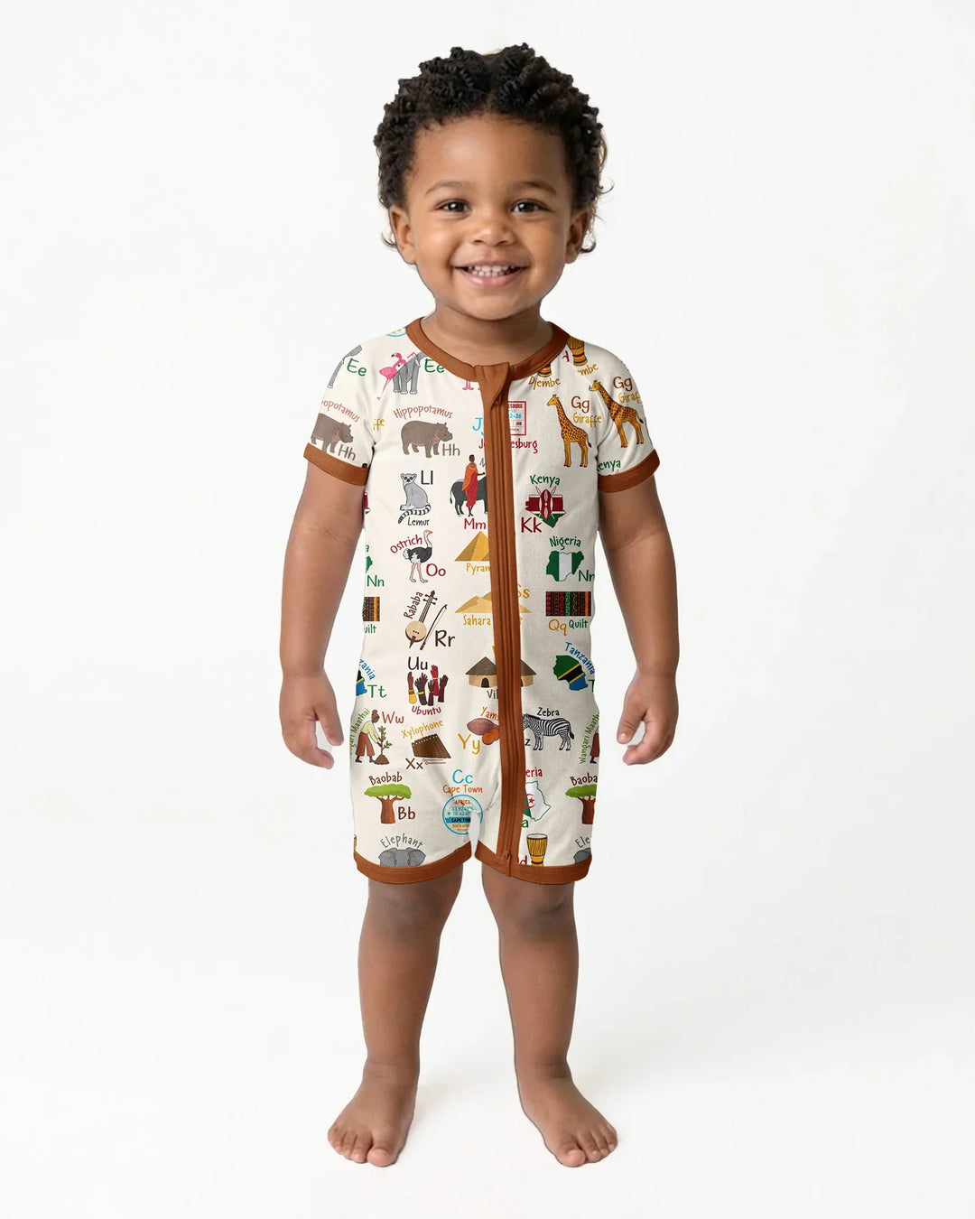 Explore Africa Geography Alphabet Bamboo Shorty Zippy