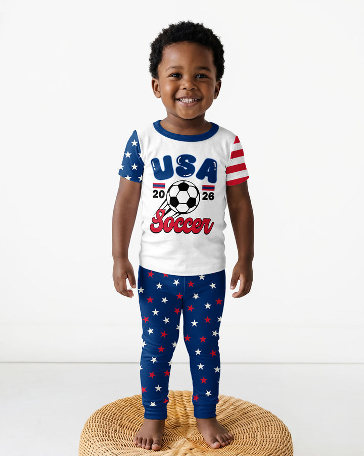 Zweiteiliges, kurzärmliges Pyjama-Set mit Marienkäfern