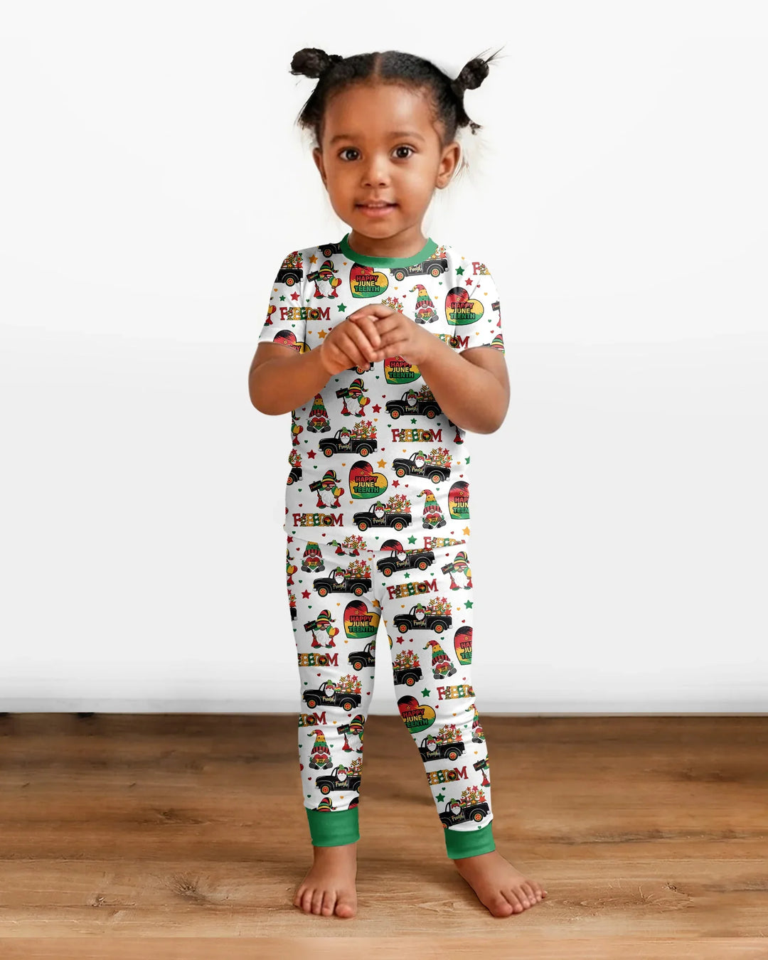 Zweiteiliges, kurzärmliges Pyjama-Set mit Marienkäfern
