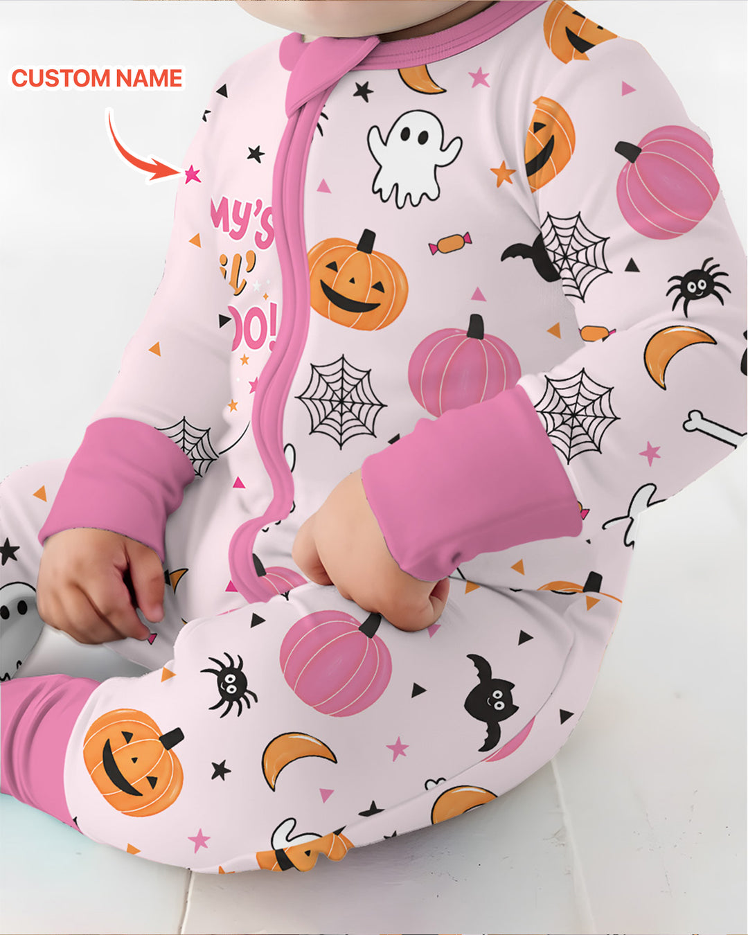 Custom Name Mommy's Lil' Boo Bamboo Convertible Zippy