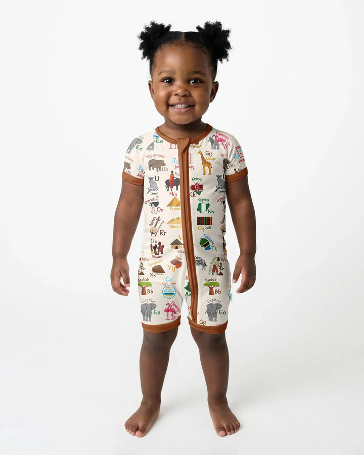 Explore Africa Geography Alphabet Bamboo Shorty Zippy