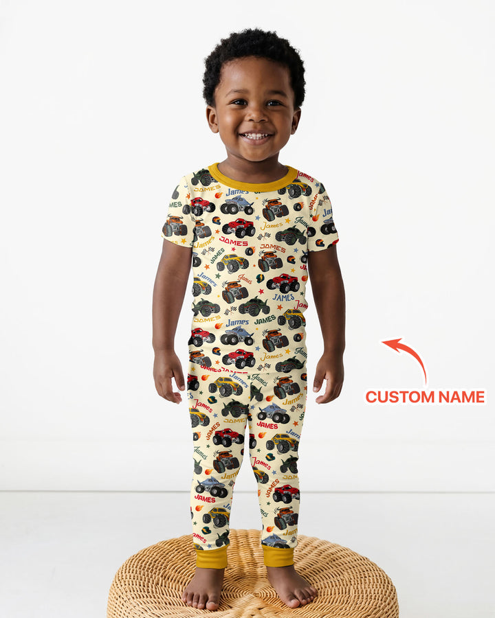 Zweiteiliges, kurzärmliges Pyjama-Set mit Marienkäfern